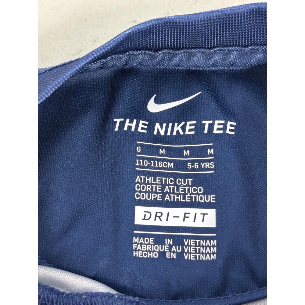 Nike Dri-FIT Navy Blue & NFL Pittsburgh Steelers Black Graphic T-Shirts Kids 5/6 - Picture 6 of 7